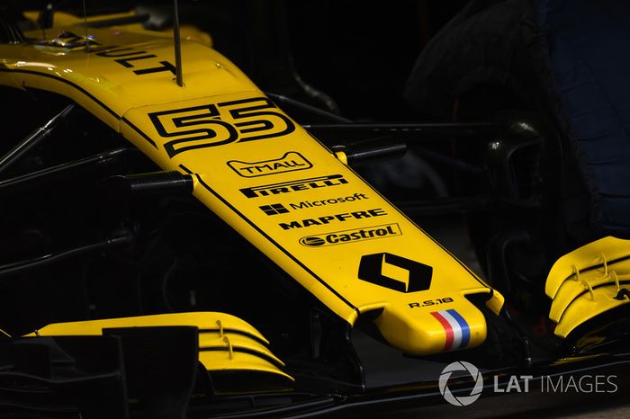Renault Sport F1 Team RS18 nariz