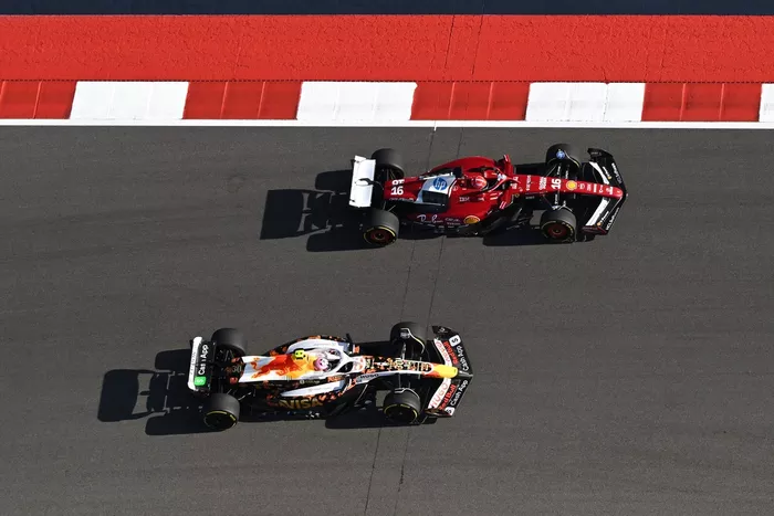 Charles Leclerc, Ferrari, Liam Lawson, Racing Bulls Team