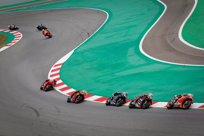 Marc Márquez, Repsol Honda Team, Aleix Espargaró, Aprilia Racing Team Gresini, Maverick Viñales, Yamaha Factory Racing, Brad Binder, Red Bull KTM Factory Racing, Francesco Bagnaia, Ducati Team
