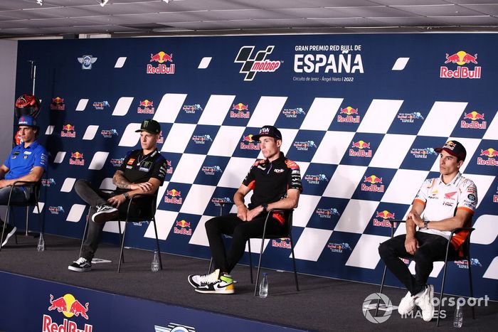 Alex Rins, Team Suzuki MotoGP, Fabio Quartararo, Yamaha Factory Racing, Aleix Espargaró, Aprilia Racing Team, Marc Márquez, Repsol Honda Team