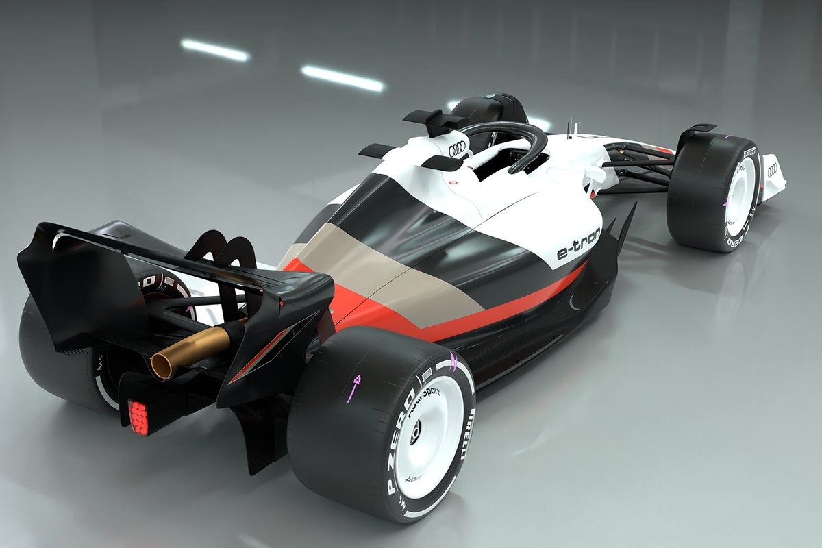 Rendering of the Audi F1 car