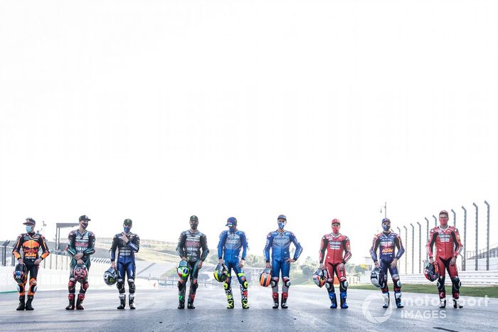 Los pilotos de MotoGP 2020