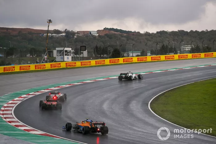 Daniil Kvyat, AlphaTauri AT01, Pierre Gasly, AlphaTauri AT01, Charles Leclerc, Ferrari SF1000, Lando Norris, McLaren MCL35