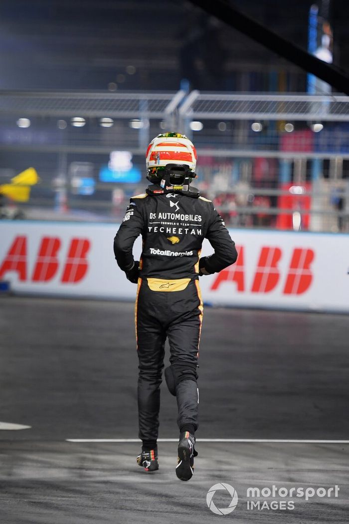 El coche dañado de Antonio Felix Da Costa, DS Techeetah