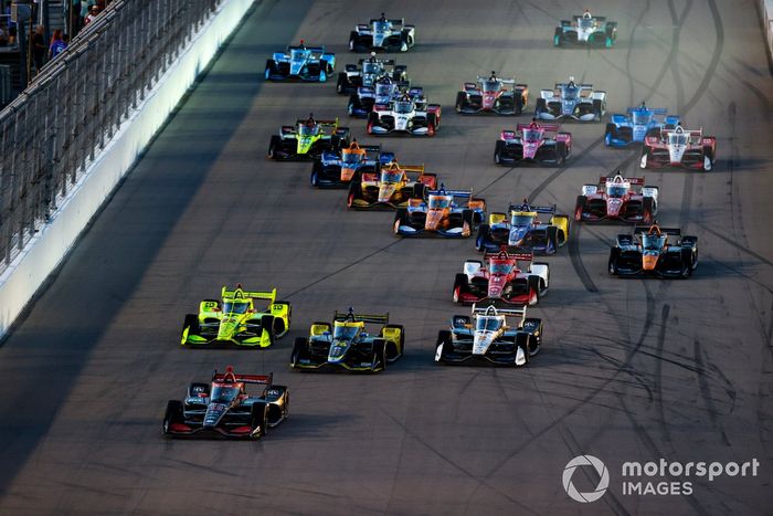 Will Power, Team Penske Chevrolet, StartColton Herta, Andretti Autosport w/ Curb-Agajanian Honda, Simon Pagenaud, Team Penske Chevrolet, Josef Newgarden, Team Penske Chevrolet, Marcus Ericsson, Chip Ganassi Racing Honda, Patricio O'Ward, Arrow McLaren SP Chevrolet, Felix Rosenqvist, Arrow McLaren SP Chevrolet, Scott Dixon, Chip Ganassi Racing Honda