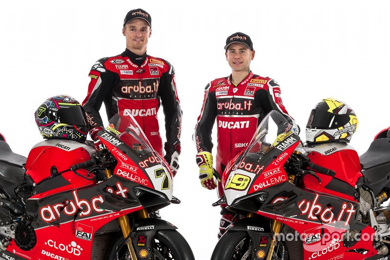 Chaz Davies, Aruba.it Racing-Ducati SBK Team; Alvaro Bautista, Aruba.it Racing-Ducati SBK Team