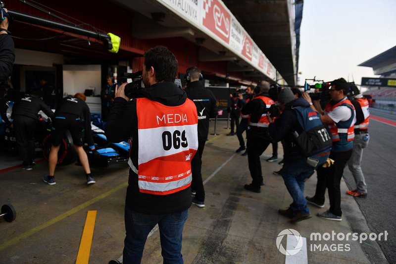 Fotografi fuori dal garage Williams Racing