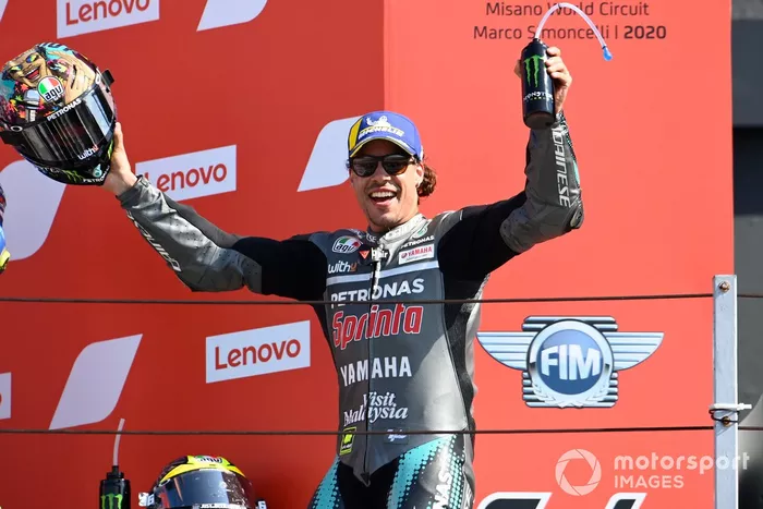 Podio: ganador Franco Morbidelli, Petronas Yamaha SRT