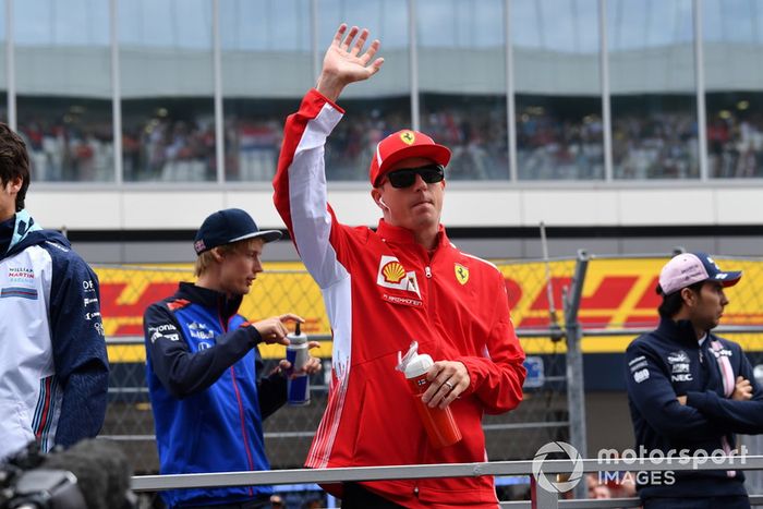 Kimi Raikkonen, Ferrari en el desfile de pilotos