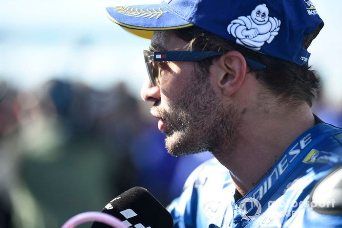 Segundo clasificado Andrea Iannone, Team Suzuki MotoGP