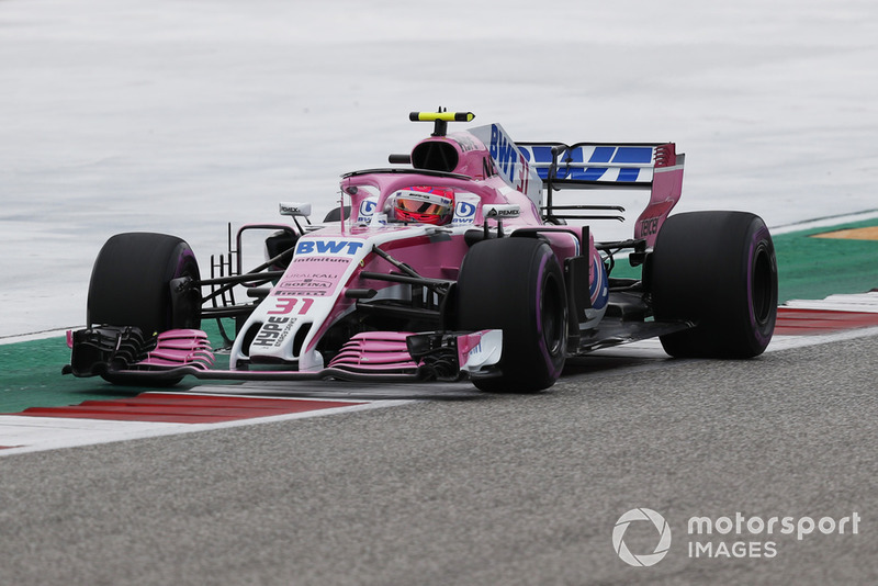 7 місце — Естебан Окон, Force India. Умовний бал — 11,66