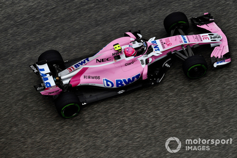 6. Естебан Окон, Racing Point Force India F1 VJM11, 1:34.145
