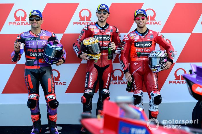 Jorge Martín, Pramac Racing, Francesco Bagnaia, Ducati Team, Enea Bastianini, Ducati Team