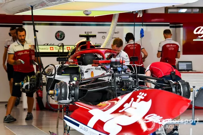 Alfa Romeo C38: Frontpartie mit Vorderradaufhängung