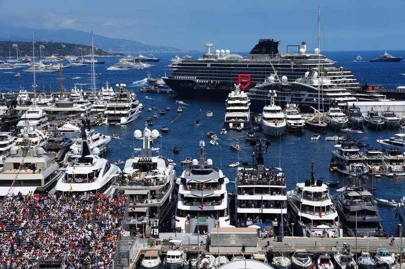 Yachts in the harbour.