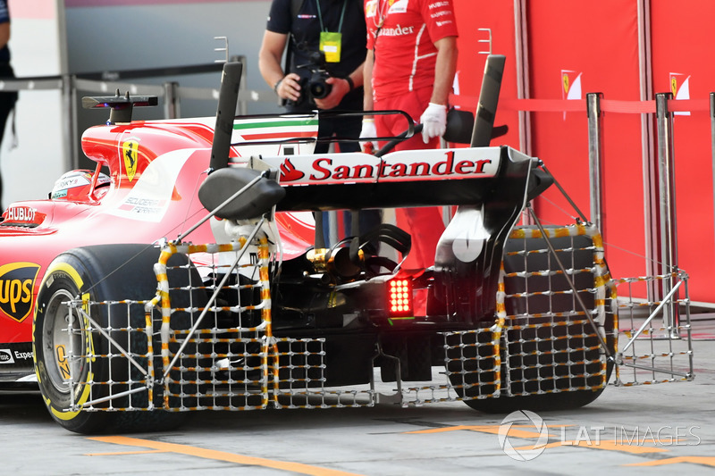 Kimi Raikkonen, Ferrari SF70H, sensores aerodinámicos