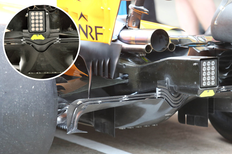 Comparación del difusor trasero del McLaren MCL33