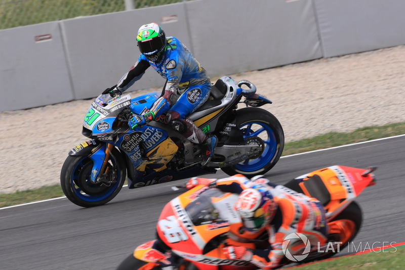 Franco Morbidelli, Estrella Galicia 0,0 Marc VDS, dopo la caduta