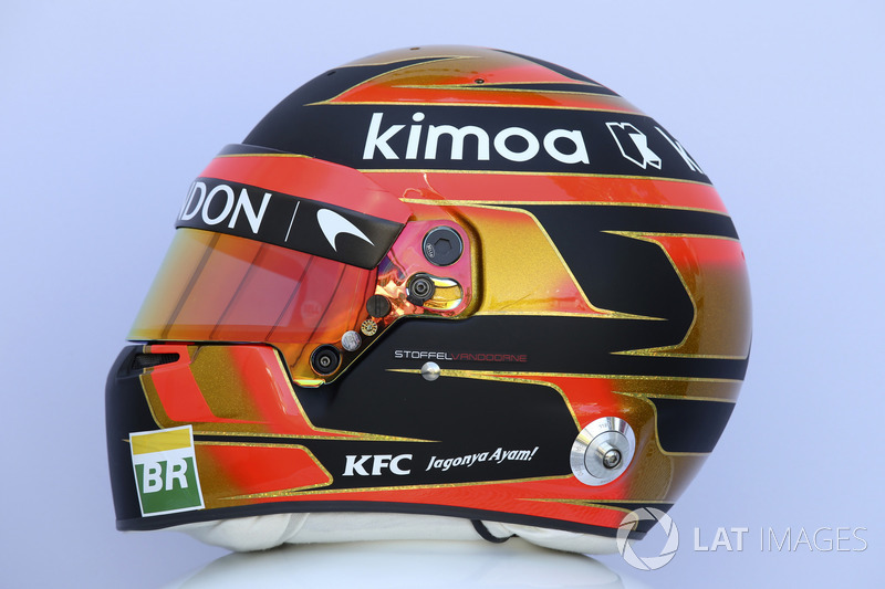 Stoffel Vandoorne, McLaren helmet