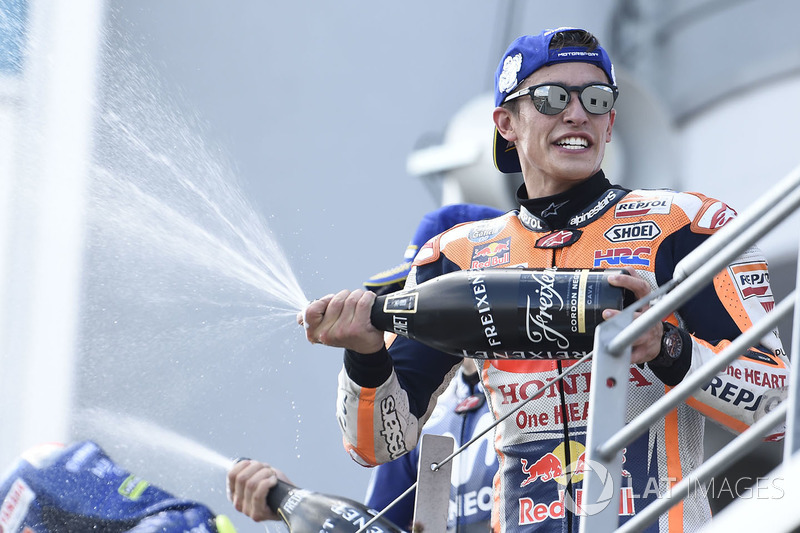 Podio: ganador de la carrera Marc Marquez, Repsol Honda Team