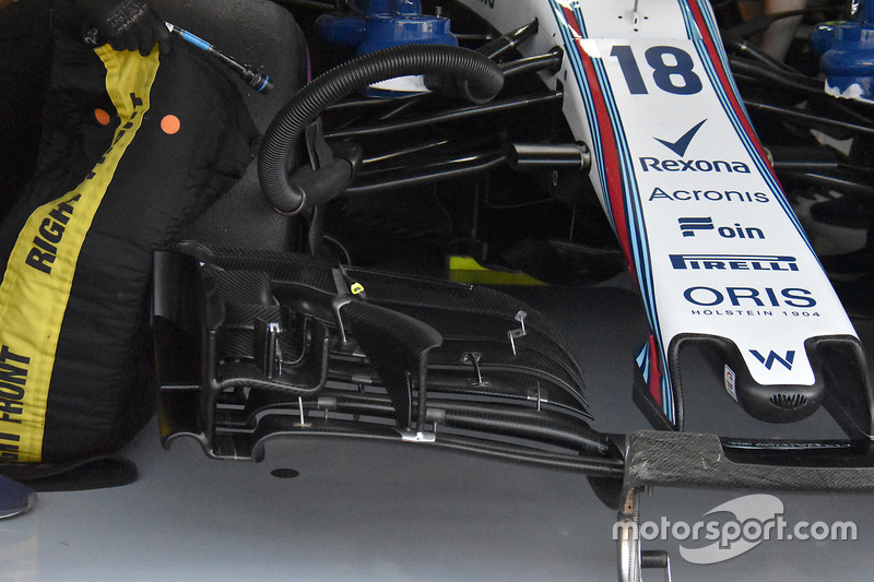 Для сравнения: крыло, используемое на Williams FW41 в гонках 2018 года