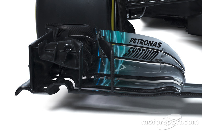 Détails de la Mercedes AMG F1 W08