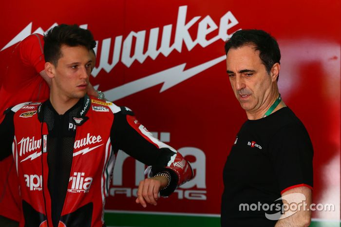 Lorenzo Savadori, Milwaukee Aprilia World Superbike Team, Romano Albesiano