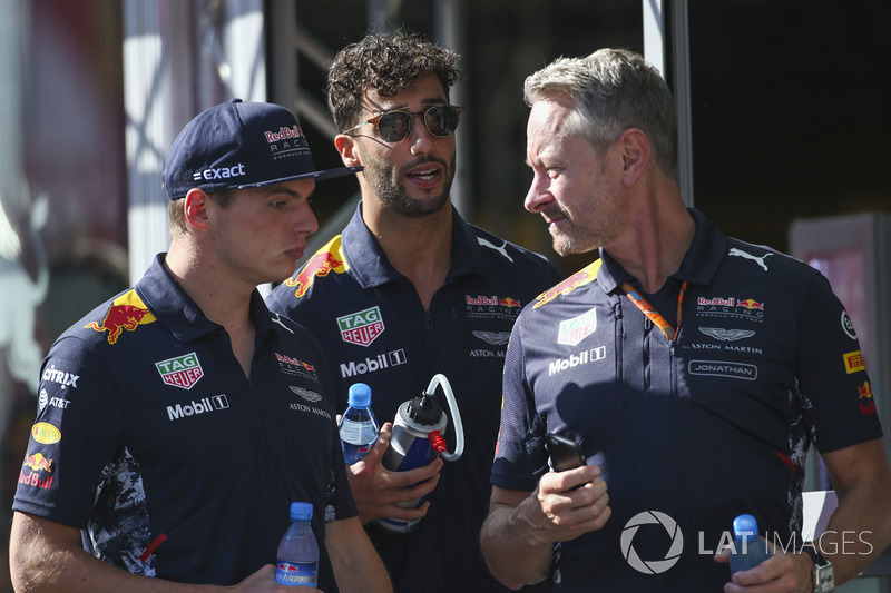 Макс Ферстаппен, Даніель Ріккардо, Red Bull Racing, командний менеджер Red Bull Racing Джонатан Вітлі