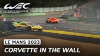 24h Le Mans 2023 - Corvette w barierach