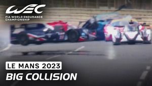 24h Le Mans 2023 - Kolizja United Autosport i Dempsey-Proton Racing