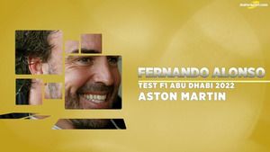 Fernando Alonso en los test de  F1 en Abu Dhabi