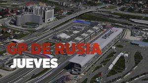 GP de Rusia F1 resumen del jueves