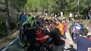 Rajd Katalonii 2022 - Wypadek Stephane Sarrazina