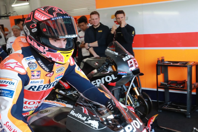 Marc Marquez erstmals nach Schulter-OP wieder auf der Rennstrecke
