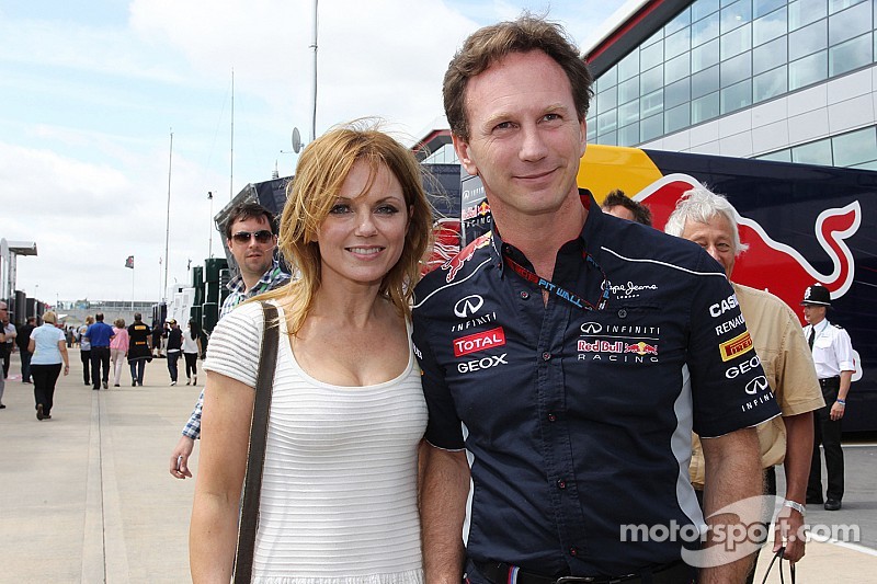 Geri Halliwell, Singer with Christian Horner, Red Bull Racing Team Principal 