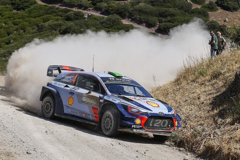 WRC Rally Italy: Hayden Paddon leads tight pack for Hyundai