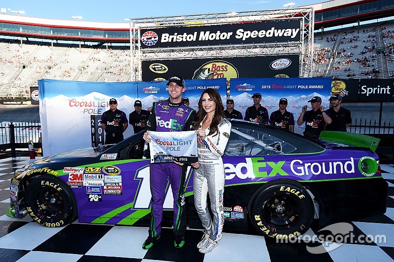 Polesitter Denny Hamlin, Joe Gibbs Racing Toyota