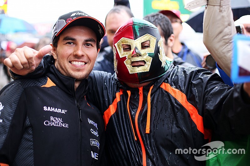 Sergio Perez, Sahara Force India F1 con los fans