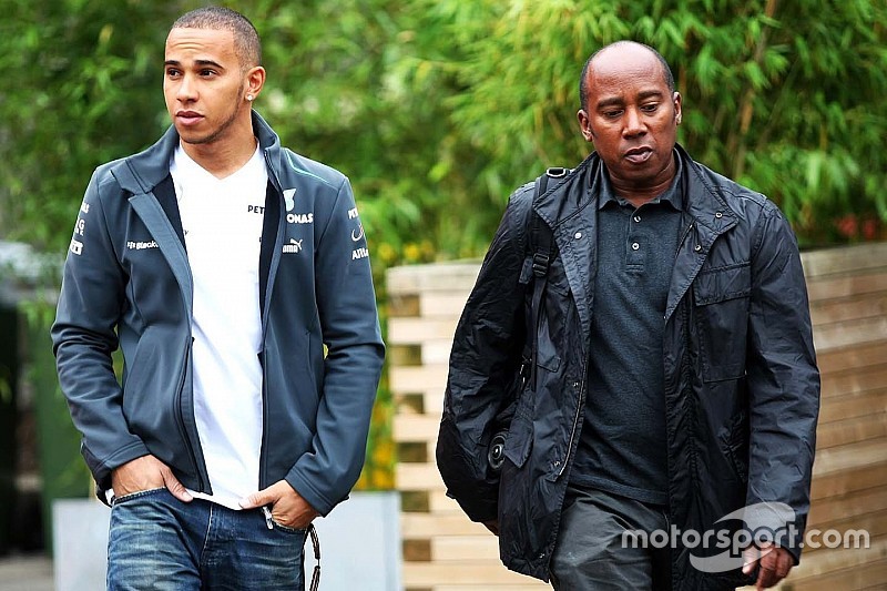 Lewis Hamilton, Mercedes AMG F1 com o seu pai Anthony Hamilton