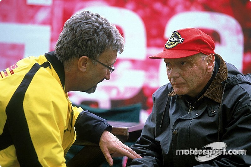 Eddie Jordan y Niki Lauda