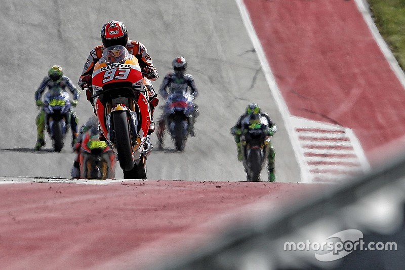Márquez juega en otra liga en el GP de las Américas