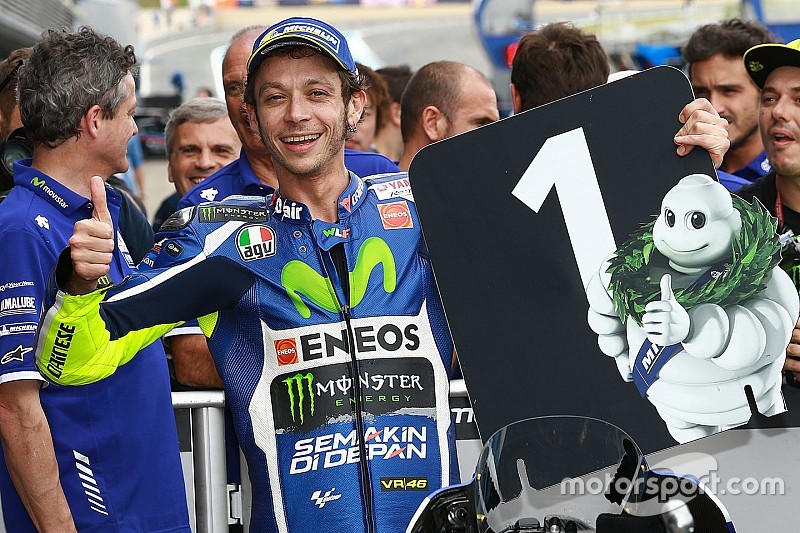 Ganador de la pole Valentino Rossi, Yamaha Factory Racing