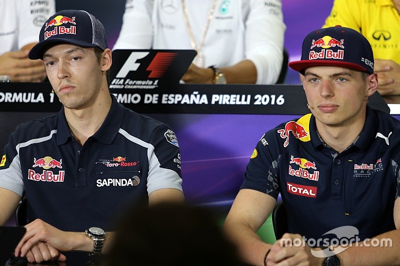Daniil Kvyat, Scuderia Toro Rosso y Max Verstappen, Red Bull Racing