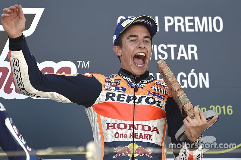 Podium: race winner Marc Marquez, Repsol Honda Team