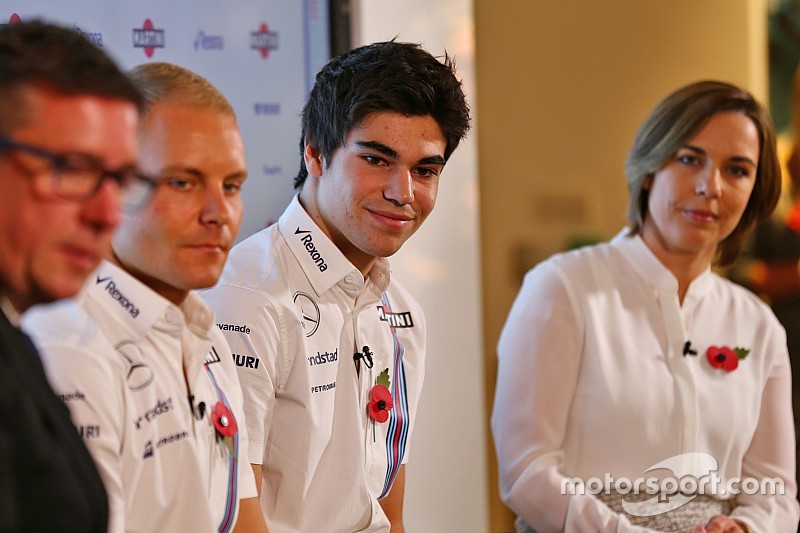 David Croft, Sky Sports Commentator, Valtteri Bottas, Lance Stroll, Claire Williams, Williams Deputy Team Principal