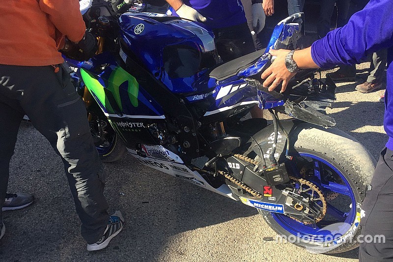 Valentino Rossi, Yamaha Factory Racing bike after his crash