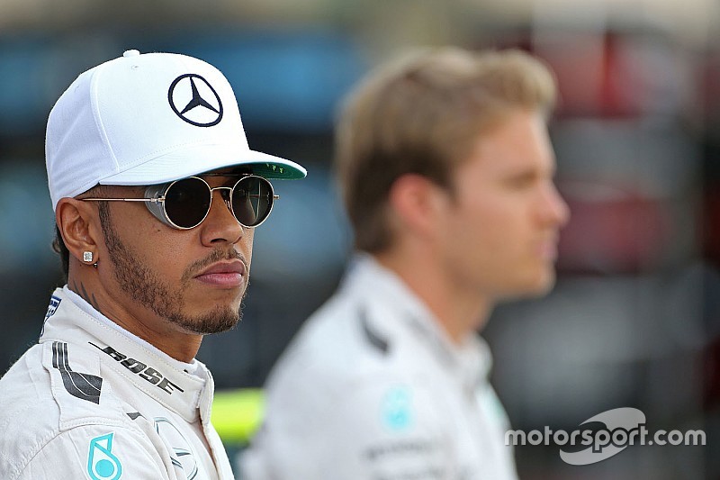 Lewis Hamilton, Mercedes AMG F1 y Nico Rosberg, Mercedes AMG F1