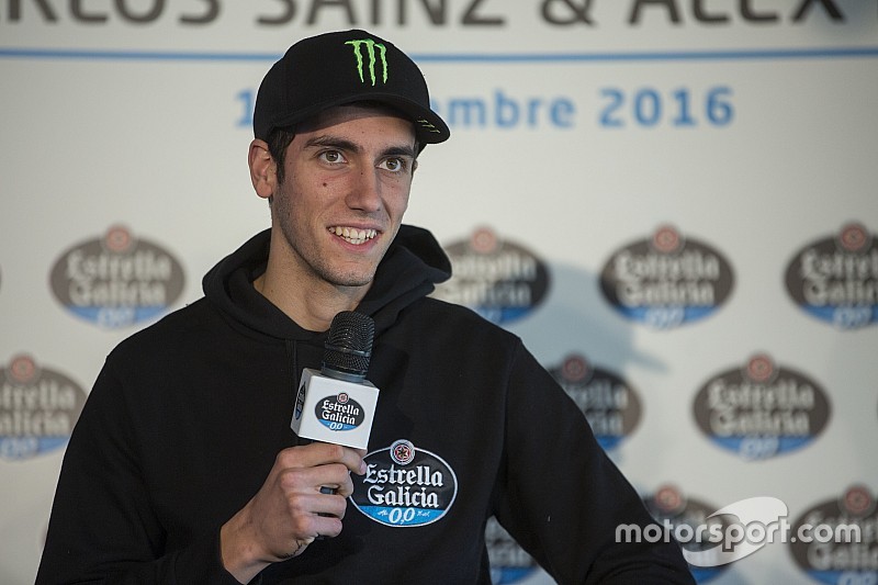 Alex Rins en un evento de Estrella Galicia