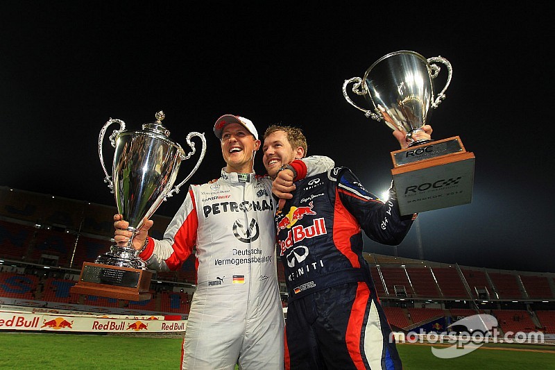 1. Sebastian Vettel und Michael Schumacher