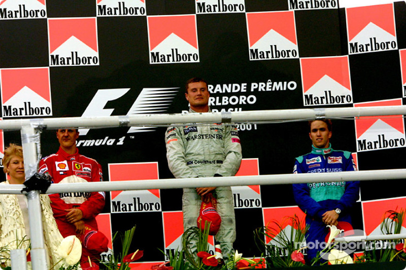 Podyum: Michael Schumacher, David Coulthard ve Nick Heidfeld